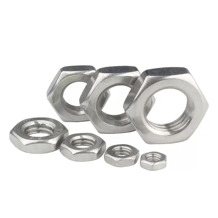 stainless-steel-304-flat-thin-nut-m2-m2-5-m3-m4-m5-m6-m8-m10-m12-m16-m18-m20-din439-hexagon-thin-nut