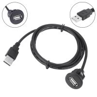 1m PC Car Dash Board Mount USB 2.0 Male To Female Socket Extension Panel Cable