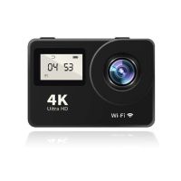 กล้องแอคชั่นแคมเมรากล้องดำน้ำ4K Wi-Fi Ultra Hd กล้องสำหรับกีฬากันน้ำพร้อมรีโมทคอนโทรลหมวกกันน็อคกล้องบันทึกวิดีโอ