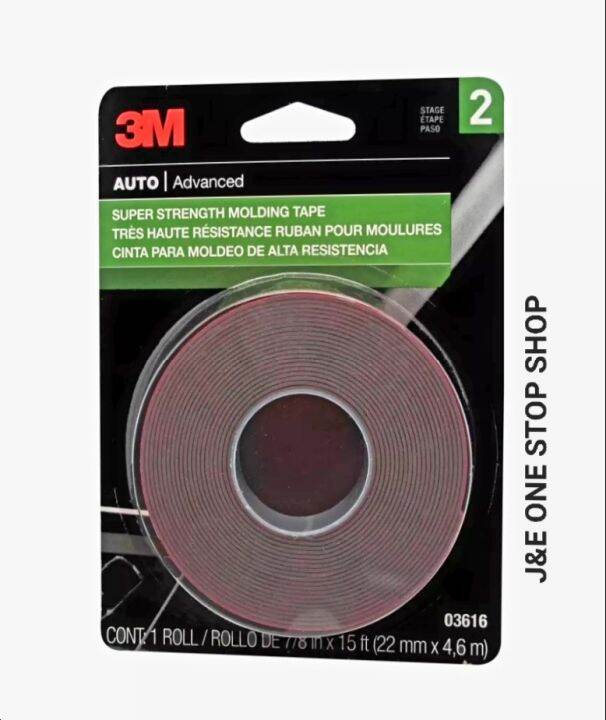 3M Auto Advanced 03616 Molding Tape(22mm x 4,6m) Lazada PH