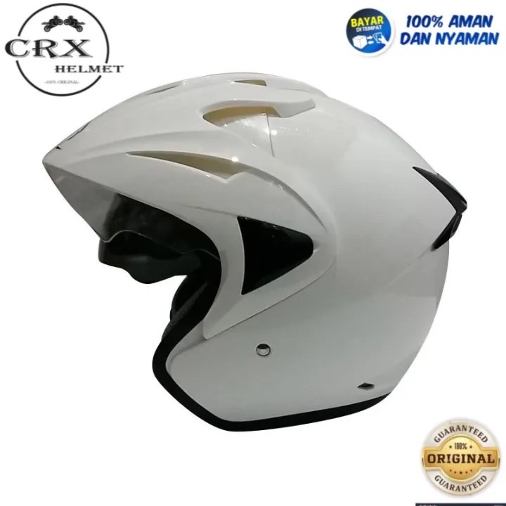 Helm Hiu Arrow Solid White Helm Half Face Termurah Lazada Indonesia