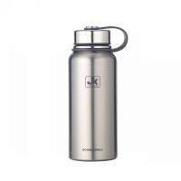 ถ้วยกระบอก Thermos สองชั้นขวดปริมาตรกันความร้อนสแตนเลสสตีลสุญญากาศ600/800/1100/1500Ml สำหรับขวดน้ำแก้วมัคแนวสปอร์ต