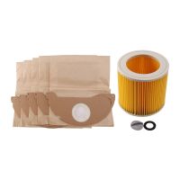 1Pcs Dust Hepa Filters+5Pcs Paper Bags For Vacuum Cleaners Parts Hepa Filter Wd2250 Wd3.200 Mv2 Mv3 Wd3