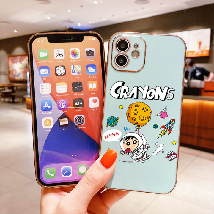 serpens-สำหรับ-oppo-a59-f1s-ฟรีสายคล้องการ์ตูนนาซ่าดินสอสี-shinchan-ปลอกลวดลายขอบสี่เหลี่ยมชุบเคสโทรศัพท์หรูหราชุบเคสโทรศัพท์นิ่ม