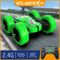 Volantex รถ RCโลดโผน4WD 2.4GHz 12kmh 360 องศาพลิกปิดถนนม้วนป้องกันการชนกันสองด้านความเร็วสูงรถควบคุมการแข่งรถ RC ยานพาหนะของเล่นของขวัญ