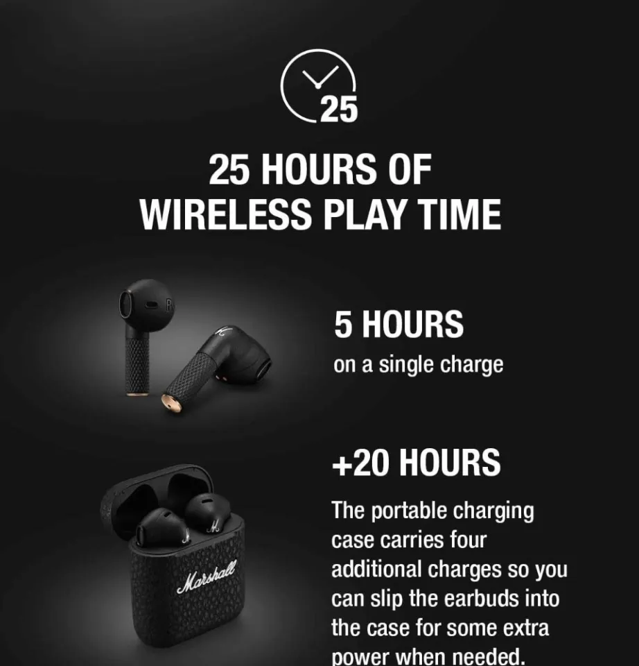 Minor III earbuds with charging case