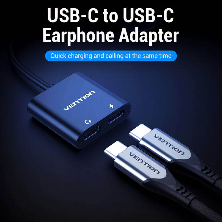 vention-usb-c-to-dual-usb-c-audio-adapter-with-power-supply-hi-fi-sound-quality-ตัวแปลง-usb-c-เป็น-usb-c-สำหรับหูฟัง-พร้อมช่องเสียบชาร์ต-usb-c