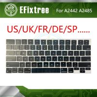 Laptop A2442 A2485 Keycaps Set French Spanish US French German Russian For Macbook Pro M1 Pro/Max Retina 14 16 inch 2021