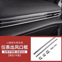 Suitable 21 Seventh Generation New Elantra Interior Design Stickers Carbon Fiber Pattern Gear Controller Gear Position Central Control Modified Decorative Parts