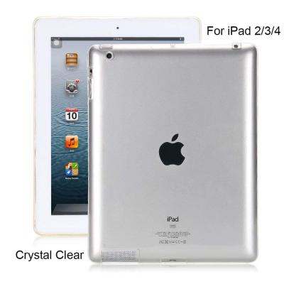【DT】 hot  For iPad 2 3 4 Case 360 Full Protective Soft TPU Cover For iPad 2 9.7"Clear Back Cases Slim Silicon Case A1395 A1396 A1416 A1430