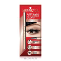 Merrezca Super Black &amp; Long-Lasting Eyeliner 0.8g.No.Black อายไลเนอร์ หัวเมจิกเส้นเรียวเล็ก