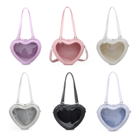 Lady Totes Girls Daily Travel Handbag PVC Clear Transparent Shoulder Bag Women