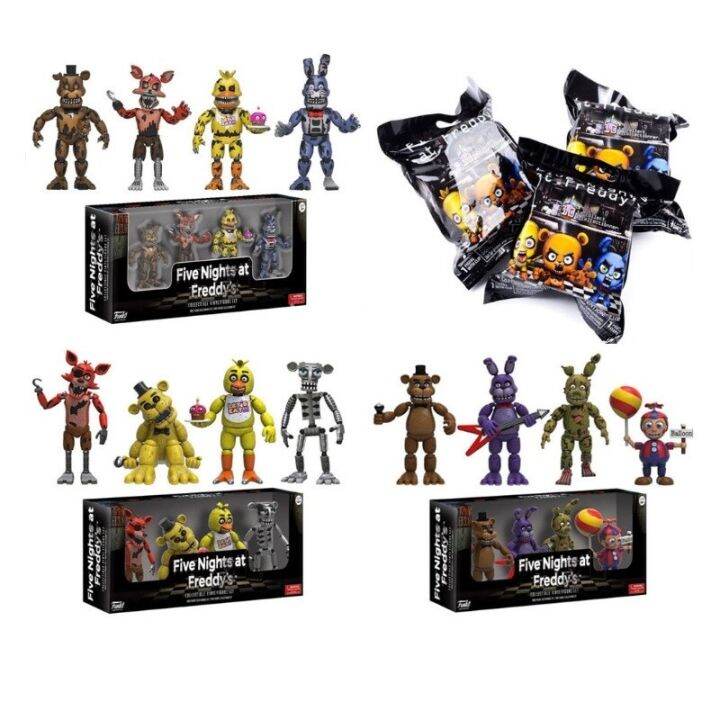 4pcs/set FNAF At Five Nights Security Breach Action Figures Bonnie