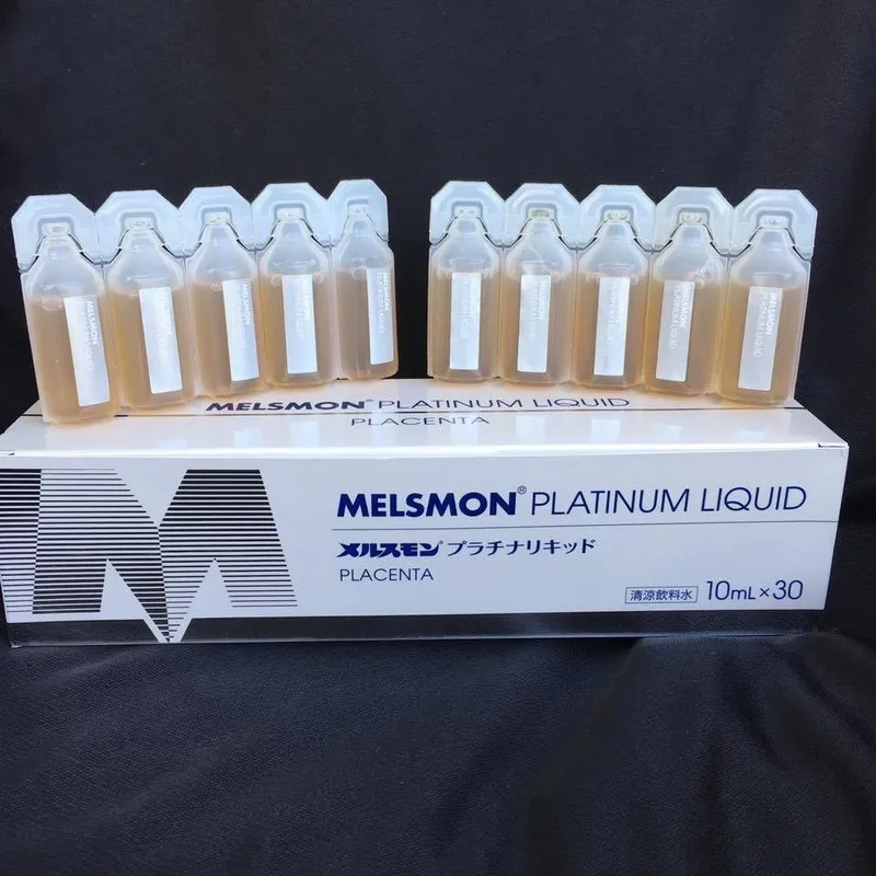 NHAU THAI NGỰA MELSMON PLATINUM LIQUID PLACENTA 30 ỐNG NHẬT BẢN CHÍNH HÃNG  | Lazada.vn