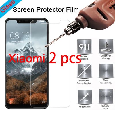 2pcs! Screen Protector for Xiaomi Mi A2 Lite A1 9H HD Tempered Glass for Mi 5 4S 4C 4i 3 2 Protective Glass on Mi Pocophone F1