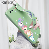 Hontinga เคสโทรศัพท์ Hontinga,เคสสำหรับ Huawei P20 Pro P20 P10 Plus + P10เคสลายการ์ตูนสี่เหลี่ยมน่ารักขอบซิลิโคนนิ่มทรงสี่เหลี่ยมเคสยางฝาปิดกล้องเคสป้องกันด้านหลังเคสใส่โทรศัพท์นิ่มสำหรับเด็กผู้หญิง