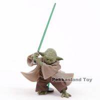 Jedi Knight Yoda พร้อม lightsaber MINI PVC รูปการกระทำของสะสมของเล่นรุ่น