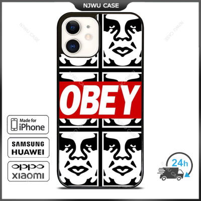 Obey Collage Phone Case for iPhone 14 Pro Max / iPhone 13 Pro Max / iPhone 12 Pro Max / XS Max / Samsung Galaxy Note 10 Plus / S22 Ultra / S21 Plus Anti-fall Protective Case Cover