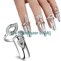 bdfszer 012A Distant love 1-4 pack fashion diamond nail cap ring Korean manicure set rhinestone armor knuckle ring J12