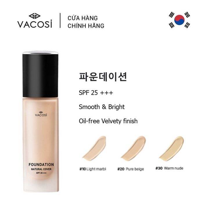 Kem Nền Gốc Nước VACOSI Natural Cover Oil-Free Foundation SPF25 - Chai 30 mL | Lazada.vn Kem Nền Gốc Nước Vacosi Natural Cover Oil-Free Foundation Spf25 - Chai 30 Ml | Lazada.Vn