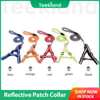 [Teekland] Dog Leash Harness Adjustable Rope Woven Dog Leash for Training Walking Running Dog Collar Chain