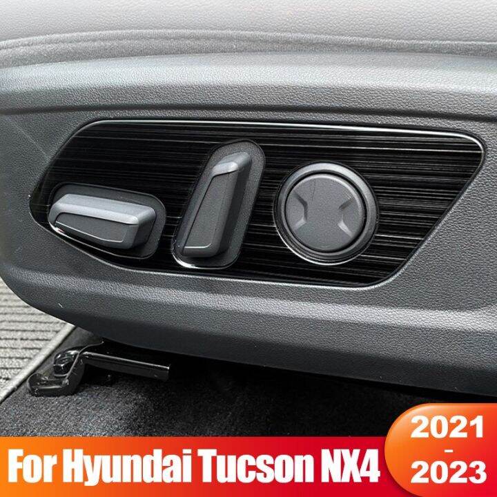 Scheinwerfer Einstellung Trim Cover Für Hyundai Tucson NX4 2021-2023 - Carbon Optik
