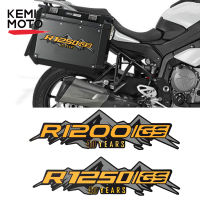 KEMIMOTO สำหรับ BMW R1200GS R1250GS R 1200GS R 1250GS ADV GSA 40th อลูมิเนียมกล่องด้านข้างการผจญภัยสติกเกอร์รูปลอกกระเป๋ากระเป๋าเดินทาง