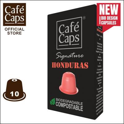Cafecaps - แคปซูลกาแฟ Nespresso Compatible Signature Honduras (1กล่อง X 10 แคปซูล) - กาแฟคั่วกลาง- เทสติ้งโน๊ต คาราเมล ช็อกโกแลตนม มะนาวและส้มเขียวหวาน และกลิ่นแอปเปิ้ลแดง  - แคปซูลกาแฟใช้ได้กับเครื่อง Nespresso เท่านั้น