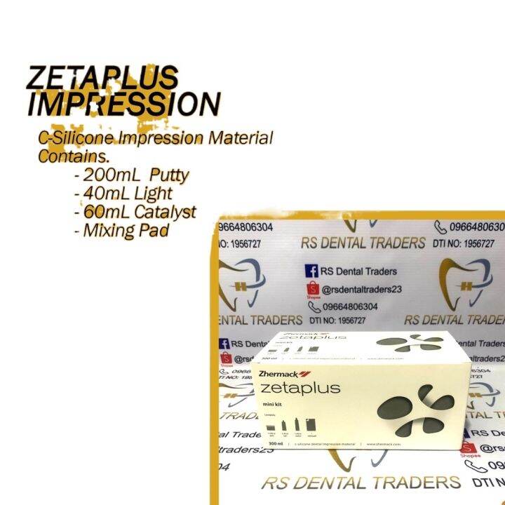 Zetaplus by Zhermack C Silicone Dental Impression Material Putty