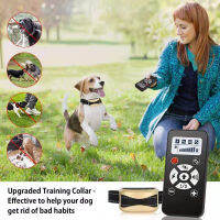 Upgrade Dog Training Collar Electric Anti Bark Dog Collar Waterproof Remote Control Rechargeable Training Dog Collar Shocker