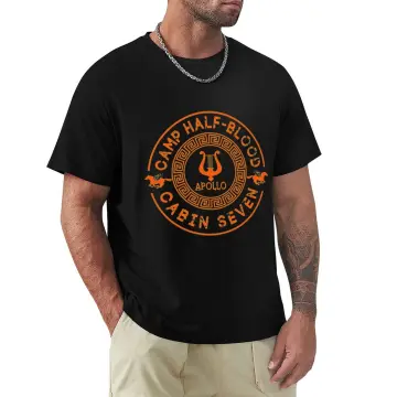 Shop4Ever Men's Camp Half Blood Graphic T-shirt XXX-Large Orange 