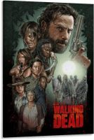 The Walking Dead 10ผ้าใบโปสเตอร์ศิลปะและศิลปะการพิมพ์ภาพผนังครอบครัวที่ทันสมัยอุปกรณ์ตกแต่งห้องนอนโปสเตอร์24x36inch60x90cm