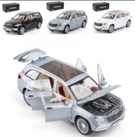 1:24 BENZ GLS600 MAYBACH Die-Cast ยานพาหนะรถโลหะผสมรุ่นเสียงและแสงการดูดซับแรงกระแทกรถรุ่นคอลเลกชันรถยนต์ของเล่น