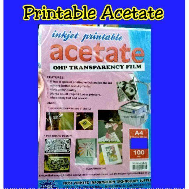 Printable Acetate 20pcs A4 - Inkjet Friendly | Lazada PH