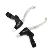 Bicycle Brake Lever MTB Mountain Bike Folding Bike City Bicycle Mechanical Disc Brake Caliper V Brake Lever Silver Black