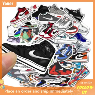 Jordan store shoe stickers