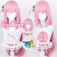 Anime Bocchi The Rock Hitori Gotoh Cosplay Wig 80Cm Straight Pink Wig Cosplay Anime Cosplay Wigs Heat Resistant Synthetic Wigs