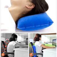 ✹ Portable Ultralight Inflatable PVC Nylon Air Pillows Camping Sleep Cushion Travel Hiking Beach Car Plane Head Rest Camp Gears