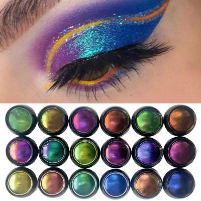 ❐ Chameleon Eyeshadow Metallic Shiny Glitter Eyeshadow Palette Glitter Powder Pigment Professional Eyes Makeup Party Cosmetic