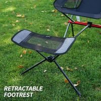 Outdoor Folding Chair Footrest Portable Recliner Retractable Leg Stool Moon Chair Footrest