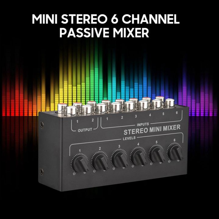 cx600-mini-stereo-6-channel-passive-mixer-rca-portable-audio-mixer-6-in-2-out-stereo-distributor-volume-control