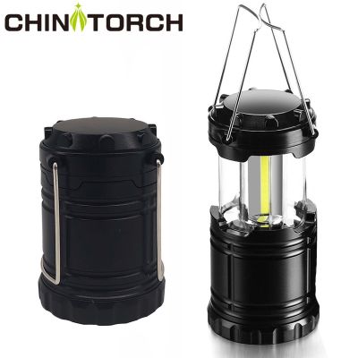 ✶✓ 3xCOB LED Camping Lamp Mini Portable AAA Battery Hanging Tent Lantern Outdoor Waterproof Handle Light Led Camp Flashlight