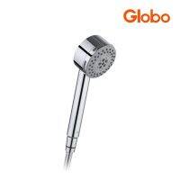 Globo ฝักบัวสายอ่อนสีโครเมี่ยมปรับน้ำ 3 ระดับ ขนาด Ø 8 ซม. พร้อมสายสแตนเลส 201 รุ่น GS-03-213-50