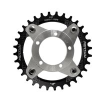 MOTSUV E-Bike Crankset 104BCD Chainring Adapter Kit for Bafang Mid Drive Motor BBS01 BBS02 Bicycle Conversions Parts