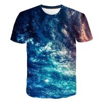 2021 Beautiful Starry Sky 3D Print t shirt For Men Summer Casual Round Neck Shirt Hip Hop Trendy Streetwear T-shirt Male XS-6XL