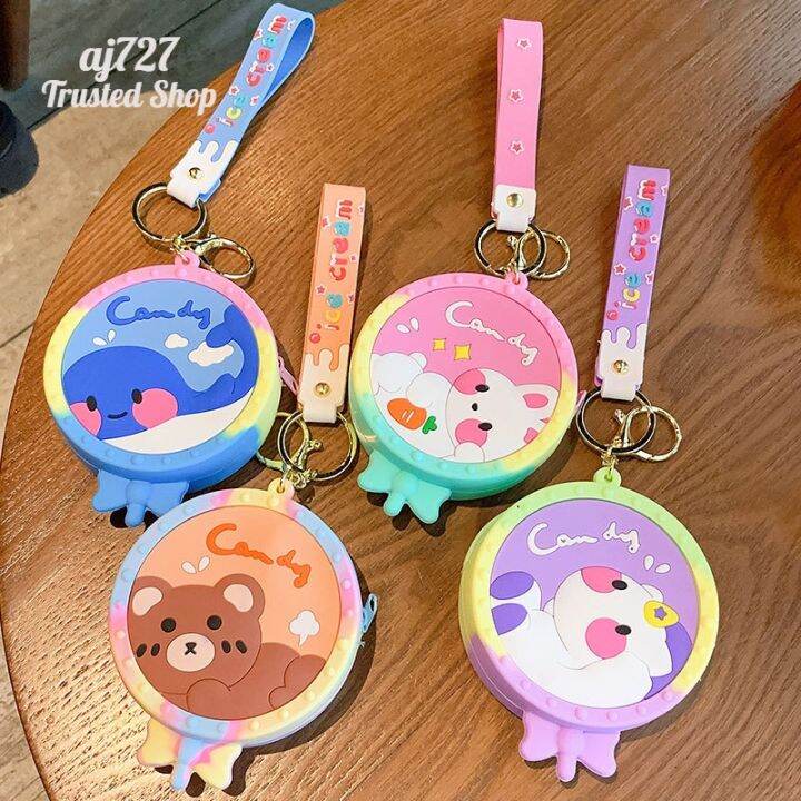 2022 Pop It Bag Cute Pop It Mini Bag with Lanyard Coin Pocket Purse