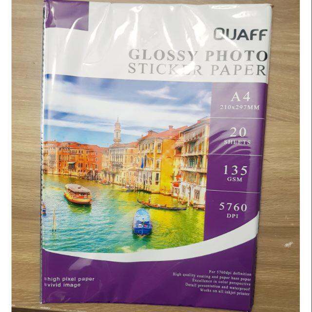 htfu47kqklt6 A4 Quaff Glossy Photo Sticker Paper Waterproof Lazada PH