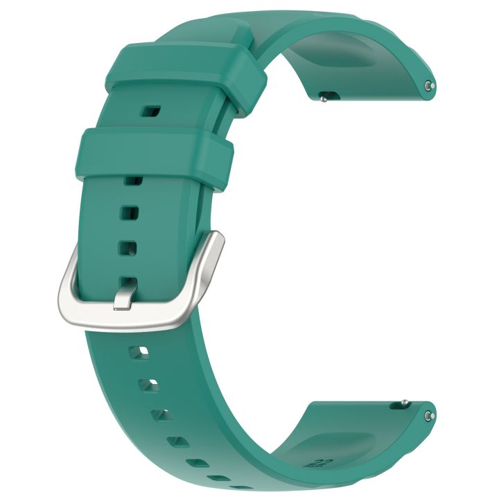 สำหรับ-amazfit-gtr-4-22mm-สายนาฬิกาข้อมือซิลิโคน-สีเขียวสน