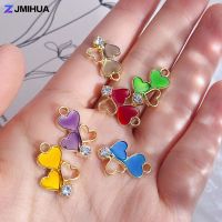 【YF】 15pcs Cristal Coração Encantos Pingente Jóias Fazendo Suprimentos Acessórios Para Brincos Colares Pulseiras Presente