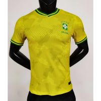 High quality [High Quality] New Style Player Version 22-23 Brazil Yellow Football Uniform Top Ready Stock Inventory S-XXL